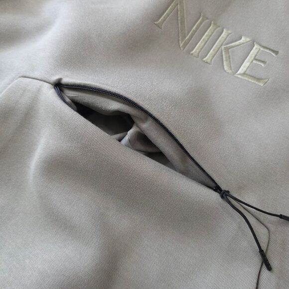 Nike Tech Fleece Oversized Pullover Hoodie Men's XS Light Army Grey HJ0683-320 - Picture 4 of 12